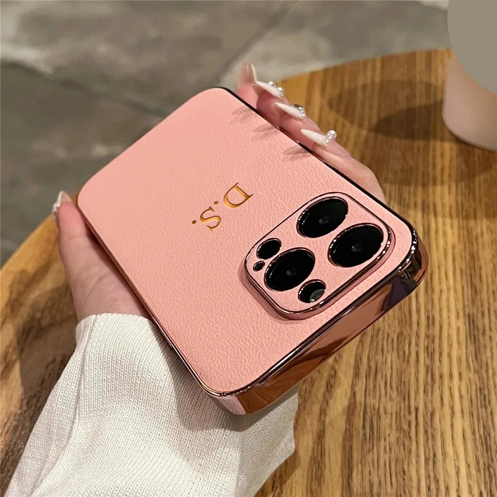 カスタマイズ対応】ラムスキンレザーメッキバンパー iPhone用ケース