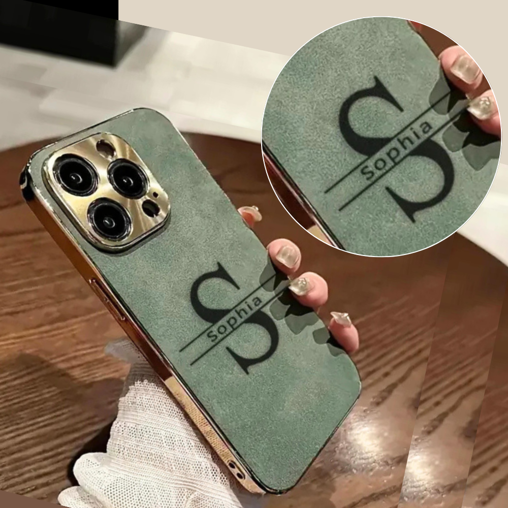 ぐらたん※プロフ必読 様。専用。 大人カッコいい 名入れ 文字入れ 柔らかラムスキンレザー 4色 iPhone用
