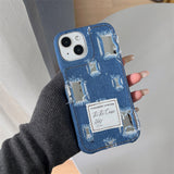 レトロな雰囲気のキャンバスジンズ iPhone用ケース