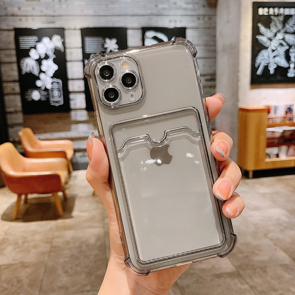 iPhone X256GB ケース付き 背面カードケース付き クリア6色 iPhoneケース – Magnolia Trend