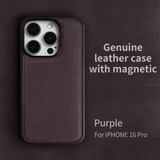 大人カッコイイ リアルレザー ビンテージ MagSafe機能 5色 iPhone用ケース