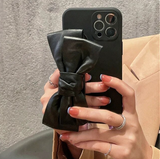 大人可愛いリボンホルダー付き6色 iPhone用スマホケース