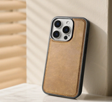 大人カッコイイ リアルレザー ビンテージ MagSafe機能 5色 iPhone用ケース