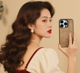 大人カッコイイ リアルレザー ビンテージ MagSafe機能 5色 iPhone用ケース