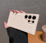 Magsafe機能付き 高品質レザー 5色 Samsung Galaxy用ケース