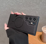 Magsafe機能付き 高品質レザー 5色 Samsung Galaxy用ケース