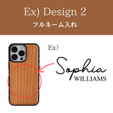 レーザー刻印で ロゴ・写真・ 名入れ可 木製 ウッドケース ワイヤレス充電可 3色 iPhone用ケース