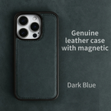 大人カッコイイ リアルレザー ビンテージ MagSafe機能 5色 iPhone用ケース