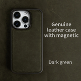 大人カッコイイ リアルレザー ビンテージ MagSafe機能 5色 iPhone用ケース