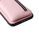 リングホルダー付き ジッパー財布型 レザー仕様 5色iPhone用ケース