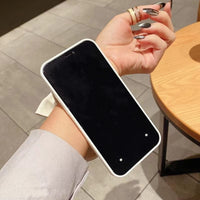 ヨーロッパラムスキン リボンホルダー付き　7色 iPhone用ケース