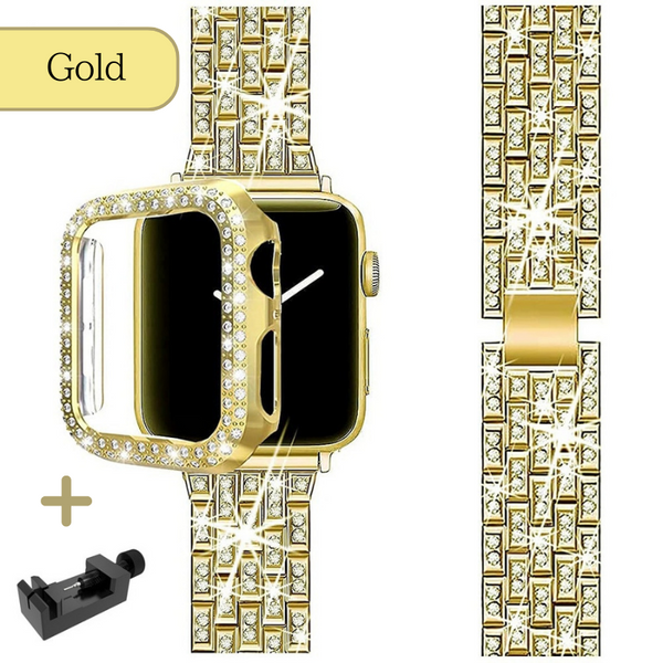 ラグジュアリーダイヤステンレス 5色 Apple Watchベルト&保護 ラグジュアリーダイヤステンレス 5色 Apple Watchベルト&保護