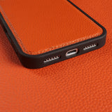 【MagSafe対応】本革 ライチレザー iPhone用ケース｜高級感 マグネット搭載 レザーケース iPhone17 Air / 17e / 16e / Pro Max対応