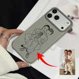 カスタム対応 スケッチラインデザイン 多色 iPhone用ケース（iPhone 17〜11対応）