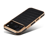 MagSafe機能 大人カッコイイ クロコダイル柄 メッキ 4色 iPhone用ケース