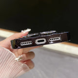 グラデーション カラーグリッター ダイヤモンドケースストーン入り 4色 iPhone用 ケース