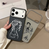 カスタム対応 スケッチラインデザイン 多色 iPhone用ケース（iPhone 17〜11対応）