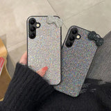 キラキラ きらびやかな ラインストーン 可愛いリボン SamsungGalaxy用ケース
