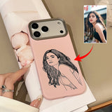 カスタム対応 スケッチラインデザイン 多色 iPhone用ケース（iPhone 17〜11対応）