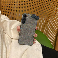 キラキラ きらびやかな ラインストーン 可愛いリボン SamsungGalaxy用ケース