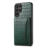 【本革調】カード収納付き Samsung用ケース｜S26・S25・S24 Ultra対応 スタンド機能付き 手帳型風レザーケース