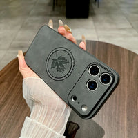 メープルリーフ MagSafe対応 フルカメラ保護 耐衝撃シェル 5色 iPhone17用ケース