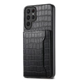 【本革調】カード収納付き Samsung用ケース｜S26・S25・S24 Ultra対応 スタンド機能付き 手帳型風レザーケース