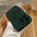 ラムスキン 大文字イニシャル ラグジュアリー オーダーメイド5色 iPhone用ケース