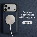 【MagSafe対応】本革 ライチレザー iPhone用ケース｜高級感 マグネット搭載 レザーケース iPhone17 Air / 17e / 16e / Pro Max対応