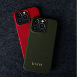名入れ 本革 iPhone用ケース｜大人上品 カスタムイニシャル入れ入れ 高級レザー カバー【iPhone17対応】