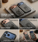 iPhone17/16/15/14/13対応｜写真を線画レーザー刻印♡ 名入れOK・カード収納付きオーダーメイドケース