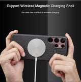 【MagSafe対応・本革】Galaxy S26 Ultra用ケース 高級レザーケース ワイヤレス充電対応 耐衝撃 ソフトTPUカバー