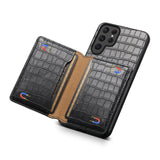 【本革調】カード収納付き Samsung用ケース｜S26・S25・S24 Ultra対応 スタンド機能付き 手帳型風レザーケース