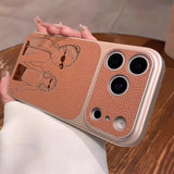 カスタム写真ラインアート iPhoneケース｜レーザー刻印・PUレザー｜iPhone 16〜18 Pro Max対応