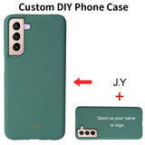 【名入れ可】Galaxy 本革レザーケース｜S25・S24・S23Ultra対応｜大人かわいいカスタムスマホカバー