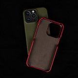 名入れ 本革 iPhone用ケース｜大人上品 カスタムイニシャル入れ入れ 高級レザー カバー【iPhone17対応】