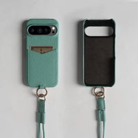 ラグジュアリー本革 Google Pixel 10シリーズ対応 ケース｜ポケット＆ストラップ付き 全8色