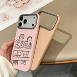 カスタム対応 スケッチラインデザイン 多色 iPhone用ケース（iPhone 17〜11対応）
