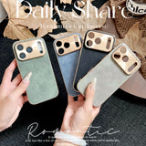 大人カッコいい 柔らかラムスキン( lambskin Leather) 4色 iPhone用ケース