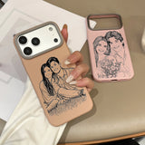 カスタム対応 スケッチラインデザイン 多色 iPhone用ケース（iPhone 17〜11対応）