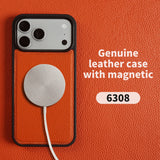 【MagSafe対応】本革 ライチレザー iPhone用ケース｜高級感 マグネット搭載 レザーケース iPhone17 Air / 17e / 16e / Pro Max対応