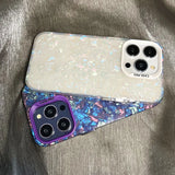 きらびやかな夢のコーンシェル大理石 4色iPhone用ケース