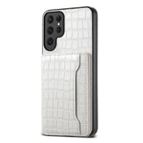 【本革調】カード収納付き Samsung用ケース｜S26・S25・S24 Ultra対応 スタンド機能付き 手帳型風レザーケース