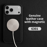 【MagSafe対応】本革 ライチレザー iPhone用ケース｜高級感 マグネット搭載 レザーケース iPhone17 Air / 17e / 16e / Pro Max対応