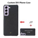 【名入れ可】Galaxy 本革レザーケース｜S25・S24・S23Ultra対応｜大人かわいいカスタムスマホカバー