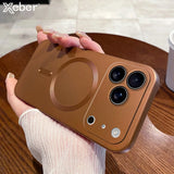 17シリーズ登場❣ ラグジュアリー マグネット式 ワイヤレス充電対応 マットケース 耐衝撃 ソフトカバー ３色 iPhone用ケース