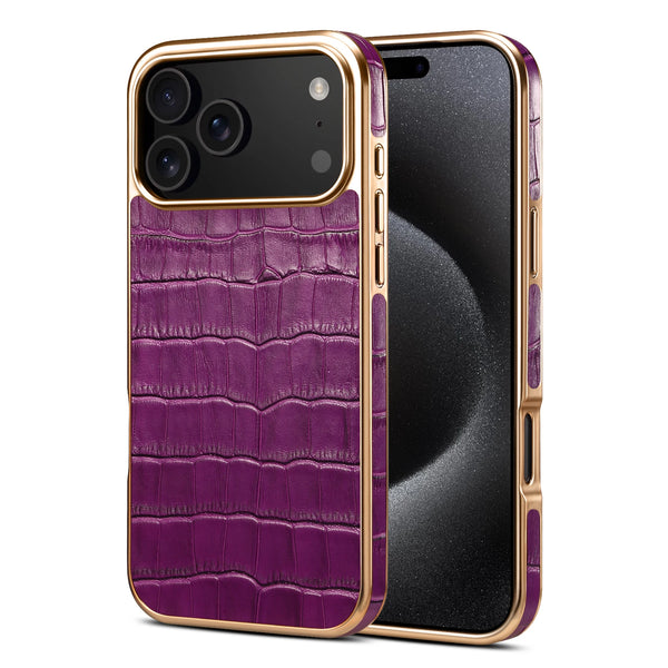 MagSafe機能 大人カッコイイ クロコダイル柄 メッキ 4色 iPhone用 MagSafe機能 大人カッコイイ クロコダイル柄 メッキ 4色 iPhone用