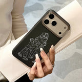 カスタム対応 スケッチラインデザイン 多色 iPhone用ケース（iPhone 17〜11対応）