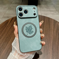 メープルリーフ MagSafe対応 フルカメラ保護 耐衝撃シェル 5色 iPhone17用ケース