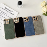 大人カッコいい 柔らかラムスキン( lambskin Leather) 4色 iPhone用ケース
